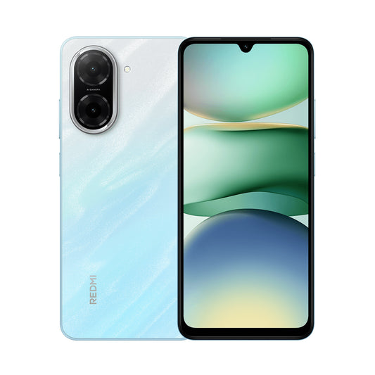 Front view of Redmi A5 smartphone with 6.88-inch HD+ display