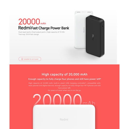 Redmi 20,000mAh Power Bank prices