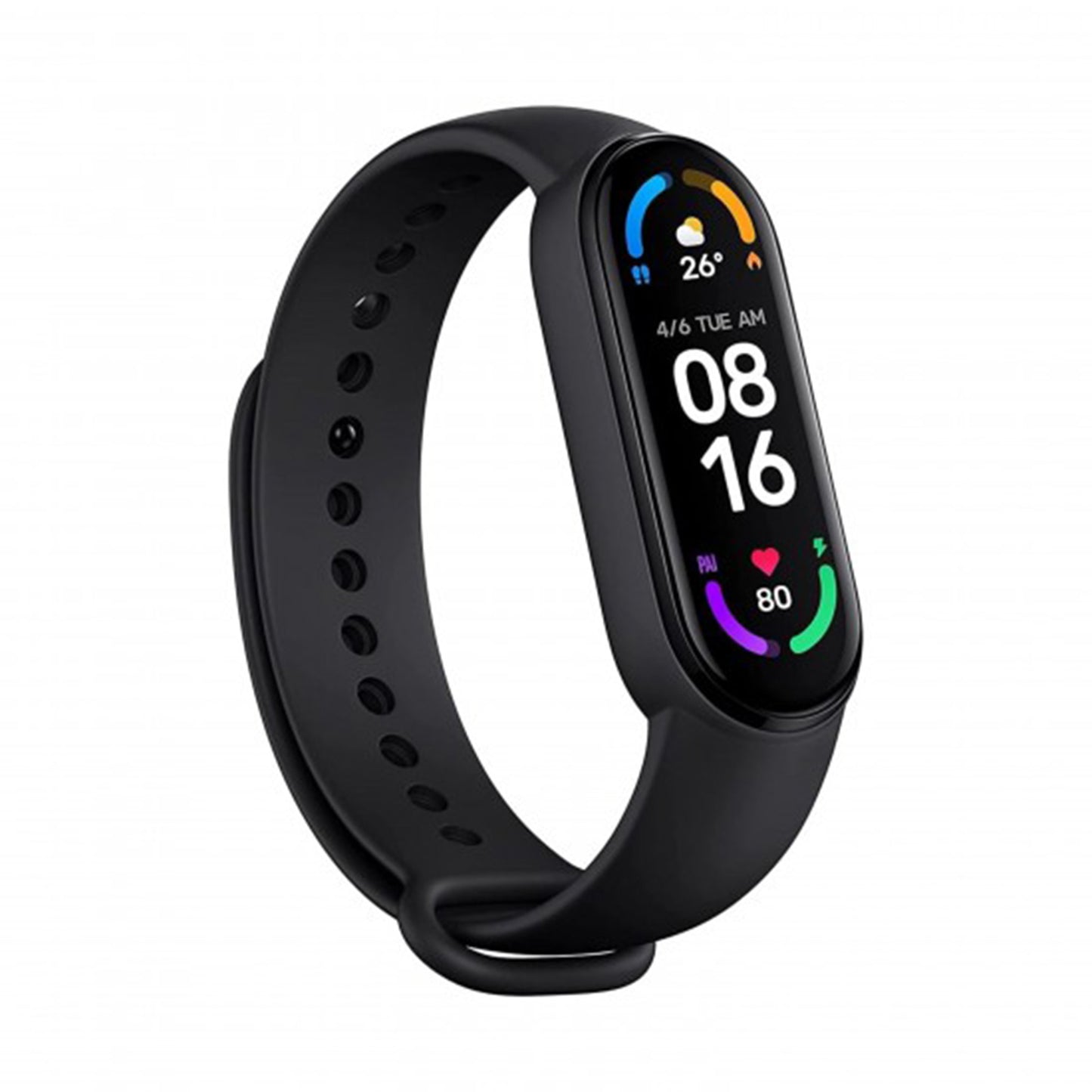 Smart Band 7 by Xiaomi with black strap on wrist