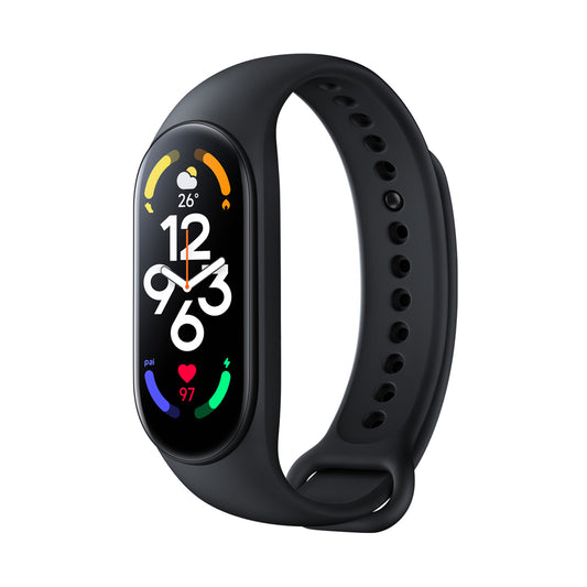 Front view of Xiaomi Smart Band 7 with AMOLED display
